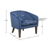 Upholstered Tufted Mid-Century Accent Chair B03548594