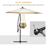 ZNTS Outdoor beach umbrella /Cantilever Umbrella （Prohibited by WalMart） 39677457