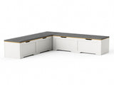 3-Piece L-Shaped Multi-Functional Storage Bench with Cushion, serving as a kitchen corner bench, toy 79767688