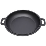 2 in 1 Pre-Seasoned Cast Iron Dutch Oven With Dual Handles, Outdoor Camping Deep Pot for Camping 04435984
