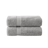 ZNTS 100% Cotton Bath Sheet Antimicrobial 2 Piece Set B03599340