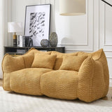 Soft beanbag chair with high resilience foam core for two people. The comfortable square recliner W1996P252272