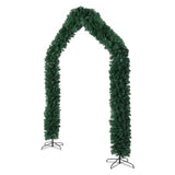 240*40*260cm 1650 Branches PVC Christmas Arch Holiday Arch Decoration Green 64254246