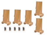 5Pk Bucket Teeth with Flex Pins Yellow V17SYL V17PN Fit for Backhoe Loader Excavator 78252129