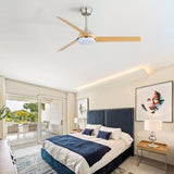 52 Inch Ceiling Fan with 22W LED Light and Remote Control 5 ABS Blades for Living Room W934P230528