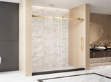 Frameless Single sliding shower door 56-60 "W x 76" H, 1/4 " Clear Tempered Glass, Explosion W1675P307006