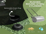 20-Inch Push/Tow Behind Lawn Roller, 10-Gallon Fillable Garden Roller for Flattening Sod, Lawn & 40870182