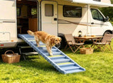 Gray Portable Dog Ramp Foldable Stairs for Medium Small Dogs to Get on Car Truck SUV 96896623