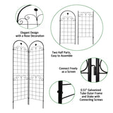 4 Pack Metal Garden for Climbing Plants Outdoor 86.7'' x 19.7'' Rustproof Plant Support Rose 36311942