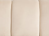 24.4" Wide Modern Upholstered Armless Chair with Black Metal Legs, Velvet Accent Chair for Living W3098P308777