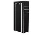 Room-saving 10-Layers 9 Lattices Non-woven Fabric Shoe Rack Black 48805228