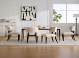 Wooden Dining Chairs Set of 2, Modern Fabric Upholstered Dining Room Chair Kitchen Chairs, Farmhouse W3244P392827