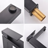 ZNTS Matte Black Bathroom Faucet Single Handle Tall Vessel Sink Faucet Vanity Bathroom Faucet Basin Mixer W1932P148110