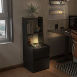 Nightstand with Charging Station, Smart Nightstand with Night Light, Modern Night Stand with W1321P151791