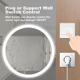 24inch Bathroom Led Classy Vanity Mirror with High Lumen,Dimmable Touch,Wall Switch Control, W1992P211219