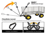 3-in-1 Oversized Steel Garden , 880lbs Pullable Mesh Metal Garden, All-Terrain Utility W2932P439430