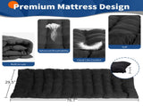 Folding Camping Cot Bed with Soft Pad, Portable Outdoor Cot, Adults Sleeping Bed 92690185