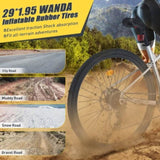 29 Inch Wheels 8 Speed Mountain Bike, for Men Women Boys and Girls, Front Suspension, Steel Frame W1019P225379