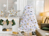 6ft 845 Branches Hanging Tree Structure PVC Material White Round Head 300 Lights Cool Color 8 Modes 76942325