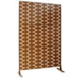 Outdoor & Indoor Privacy Metal Privacy 76" H48" W, Freestanding Decorative Privacy W465P193244
