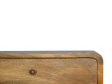 Artisan Furniture Solid Wood Floating Curve Open Slot nightstand B182P280767