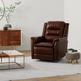 Global Home Swivel Recliner with Manual Footrest In Brazil Cognac B339P333956
