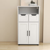 Farmhouse Storage Cabinet ,Versatile Double-Door Storage Cabinet with Adjustable Shelves - Perfect W3151P288898