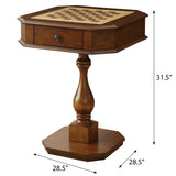 Cherry Game Table with 2 Drawer B062P186554