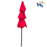 9Ft 3-Tiers Outdoor Patio Umbrella with Crank and tilt and Wind Vents for Garden Deck Backyard Pool W65627937