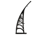 80*38in Household Application Door & Window Rain Cover Eaves Brown Board & Black 38522400