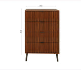 Wooden Chest of Drawers - Spacious Storage Organizer for Bedroom or Living Room, Modern Design with W2139P306380