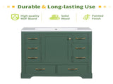 36" Bathroom Vanity without Sink, Cabinet Base Only, Six Drawers, Multi-Functional Drawer Divider, WF307973AAF