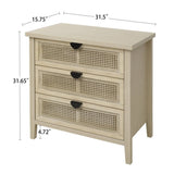 3 Drawer Cabinet, American Furniture,Suitable for Bedroom, Living room, Study W688P225269
