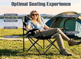 2 Pack Heavy Duty Folding Camping 330 LBS Capacity, 600D Oxford Padded Portable Outdoor Lawn 76847008
