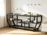 70.9" Entryway Sofa Table with Shelves, Console Table 68030504