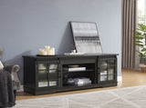 Multipurpose Sliding Door Stand Large Storage Cabinet with 2 Sliding Fluted Glass Tempered Doors, W1758P189941