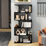 Five layer simple household black bookshelf W2139P288171