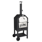 ZNTS Outdoor Wood Fired Pizza Oven with Pizza Stone, Pizza Peel, Grill Rack, for Backyard and Camping 53882789