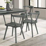 Rustic Farmhouse Dining Chairs, Solid Wood Side Chairs for Kitchen & Dining Room, Easy W2537P211109