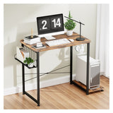 ZNTS 32 inch home office desk, gaming computer desk with console, modern minimalist style computer desk, 23999271