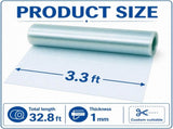 Polycarbonate Roof Panel Roll, Clear Roofing Panels Insulated Rainproof Greenhouse Panels Glass 02534275