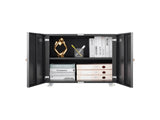 Office furniture Copier Cabinet black 2 door steel copier stand mobile pedestal file Printer Stand 39701117