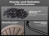 Dual Chamber Compost Tumbler 37.5Gal 360&deg Rotating Compost Bin with Stirring Blades for 83735860