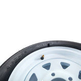 ZNTS 2 x Tires with 2 White Rim Weight: 36.38 lbs Rim Width: 4" millionparts 69359993