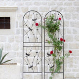 4 Pack Metal Garden Trellis 71" x 19.7" Rustproof Trellis for Climbing Plants Outdoor Flower Support W1586P266865