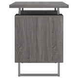 Weathered Grey 2-drawer Floating Top Office Desk B062P145457
