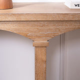 Rustic Archway Console Table 60"Long Entryway Table with Decorative Arched Legs, Natural Wood W2729P330225