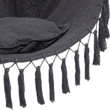 1.5*1.2m Tassel Plus Pillow Hanging Chair Gray 52596899