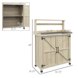 Potting Bench with Storage Cabinet 76064845