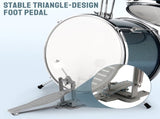 14"x10" 3-Pieces Junior Kids Drum Set Kit Pedal Drum Stick Wrench Drum Stool 28241707